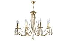 Люстра Crystal Lux VICTORIA SP8 GOLD/AMBER - цена и фото